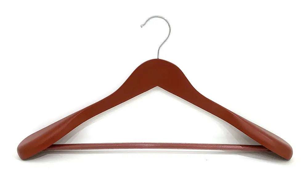 Display suit wood hanger
