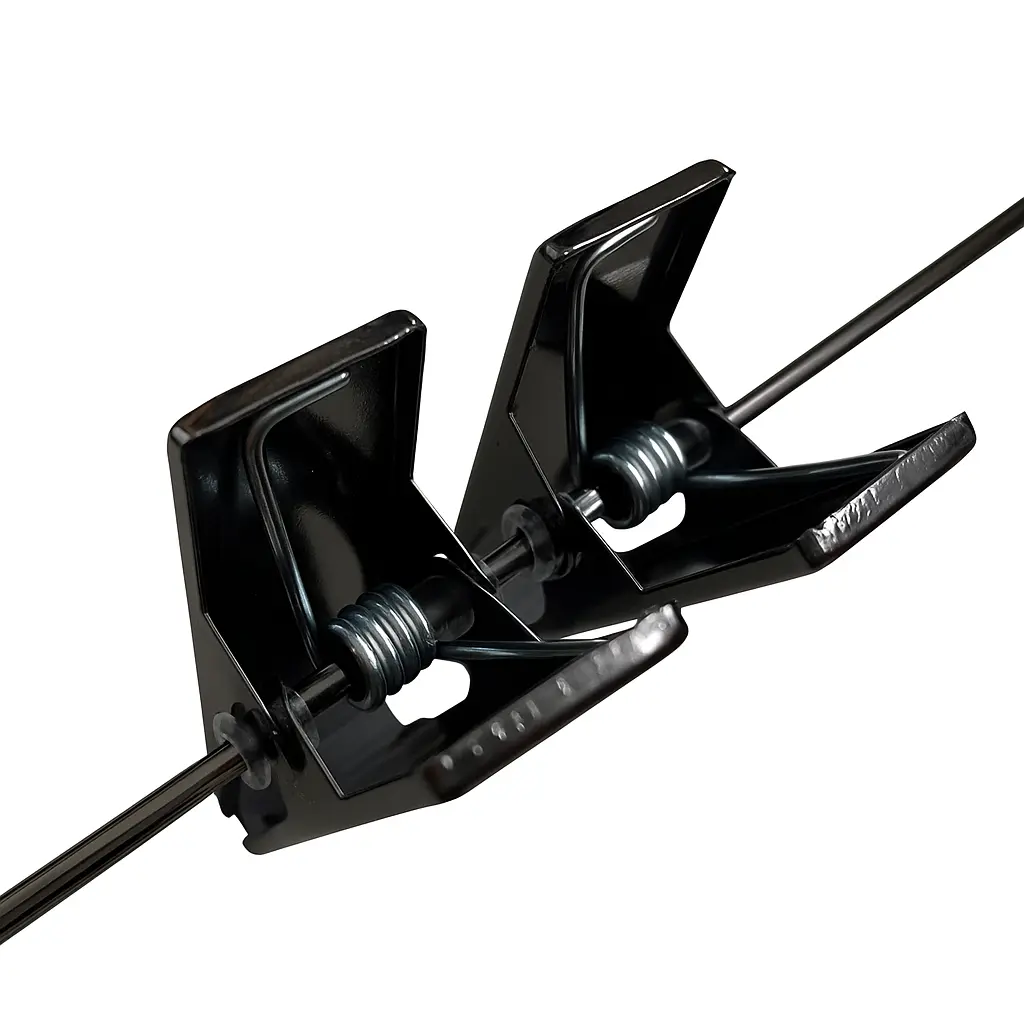 show the spring of the hanger clips