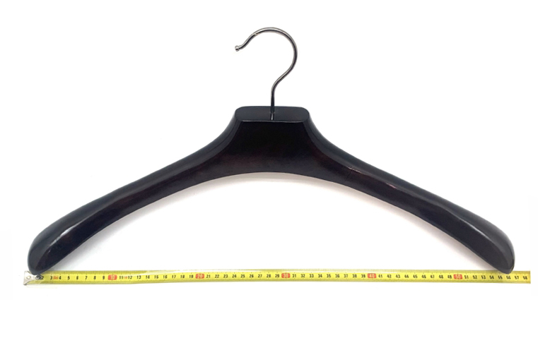 Enlarged wood clothes hanger display picture