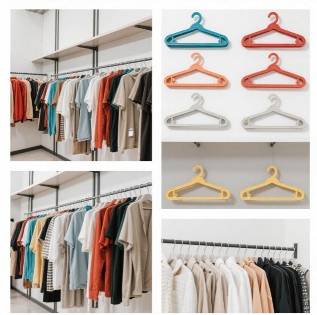 show the recyclable plastic hanger